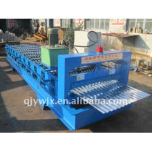 farbige Stahl Camber Dachziegel Roll Formmaschine mit CNC-System